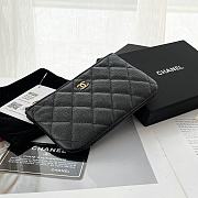 Fortok Chanel Classic Mini Pouch Black A82365 9.5×15×0.5cm - 5