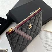 Fortok Chanel Classic Mini Pouch Black A82365 9.5×15×0.5cm - 4