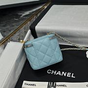 Fortok Chanel 22SS Ball Vanity Case Blue 11x8.5x7cm - 6