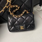 Fortok Chanel Shopping Bag Grained Calfskin & Gold Metal Black AS4940 24×30.5×10cm  - 3