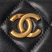 Fortok Chanel Shopping Bag Grained Calfskin & Gold Metal Black AS4940 24×30.5×10cm  - 2