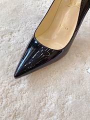 Fortok Christian Louboutin Hot Chick Patent Leather Pumps Black - 2