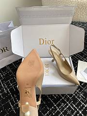 Fortok Dior Tribales Slingback Pump Beige Patent Calfskin - 2