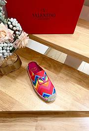 Fortok Valentino Garavani Multicolor Escape Mule In Canvas With Chevron Print24 - 3