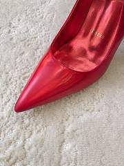 Fortok Christian Louboutin Silk Crystal Lipstick High Heels Red - 5