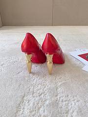 Fortok Christian Louboutin Silk Crystal Lipstick High Heels Red - 2