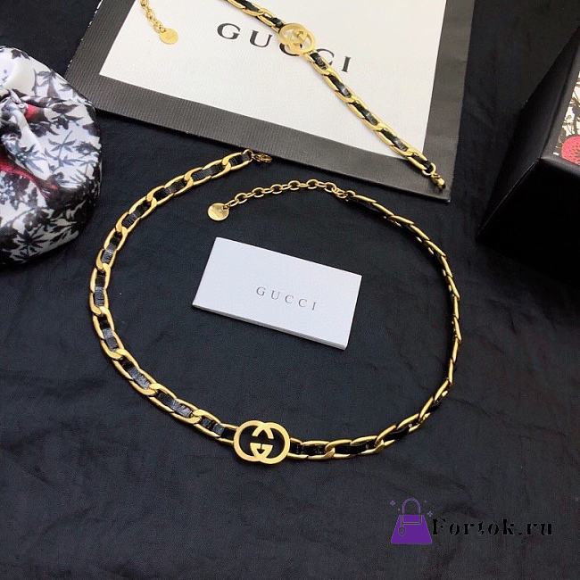Fortok Gucci Necklace and Bracelet Set - 1