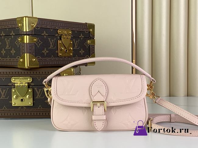 Fortok Louis Vuitton Nano Diane Bag Pink M83566 19x10.5x6cm - 1