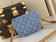 Fortok Louis Vuitton Mini Bumbag Sky Blue Monogram Denim M83353 17x12x9.5cm  - 3