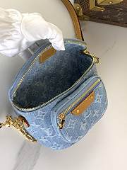 Fortok Louis Vuitton Mini Bumbag Sky Blue Monogram Denim M83353 17x12x9.5cm  - 2