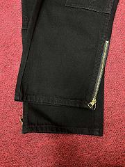 Fortok Louis Vuitton LV Embossed Men Jeans Black - 5