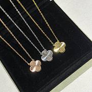 Fortok Van Cleef & Arpels Four-leaf Clover Necklace Gold/Silver/Gold Rose - 5