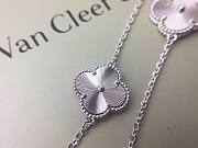 Fortok Van Cleef & Arpels Alhambra Four-leaf Clover Ten-flower Sweater Necklace Silver - 2
