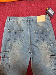 Fortok Louis Vuitton LV Embossed Men Jeans - 3