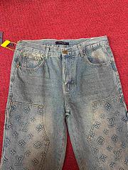 Fortok Louis Vuitton LV Embossed Men Jeans - 5