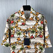 Fortok Louis Vuitton LV Monogram Sand Beach Men Shirt And Shorts Set - 2