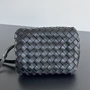 Fortok Bottega Veneta Andiamo Parachute Tote Bag Black 796569 21x17x16.5cm - 4