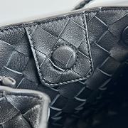 Fortok Bottega Veneta Andiamo Parachute Tote Bag Black 796569 21x17x16.5cm - 2
