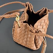 Fortok Bottega Veneta Andiamo Parachute Tote Bag Brown 796569 21x17x16.5cm - 5
