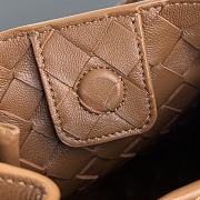 Fortok Bottega Veneta Andiamo Parachute Tote Bag Brown 796569 21x17x16.5cm - 3