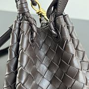 Fortok Bottega Veneta Andiamo Parachute Tote Bag Fondant 796569 21x17x16.5cm - 4