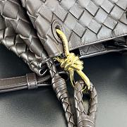 Fortok Bottega Veneta Andiamo Parachute Tote Bag Fondant 796569 21x17x16.5cm - 3