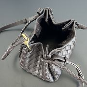 Fortok Bottega Veneta Andiamo Parachute Tote Bag Fondant 796569 21x17x16.5cm - 2