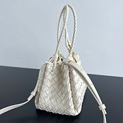 Fortok Bottega Veneta Andiamo Parachute Tote Bag Cream 796569 21x17x16.5cm - 6
