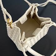Fortok Bottega Veneta Andiamo Parachute Tote Bag Cream 796569 21x17x16.5cm - 3