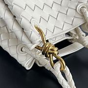 Fortok Bottega Veneta Andiamo Parachute Tote Bag Cream 796569 21x17x16.5cm - 2