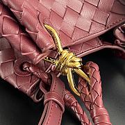 Fortok Bottega Veneta Andiamo Parachute Tote Bag Burgundy 796569 21x17x16.5cm - 2