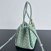 Fortok Bottega Veneta Andiamo Parachute Tote Bag Green Mint 796569 21x17x16.5cm - 3