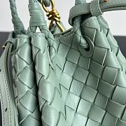 Fortok Bottega Veneta Andiamo Parachute Tote Bag Green Mint 796569 21x17x16.5cm - 4