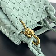 Fortok Bottega Veneta Andiamo Parachute Tote Bag Green Mint 796569 21x17x16.5cm - 6