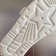 Fortok Dior Dioriviera Revolution Slides White Quilted Cannage Leather-Effect Fabric - 6