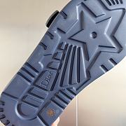 Fortok Dior Dioriviera Revolution Slides Deep Blue Quilted Cannage Leather-Effect Fabric - 5