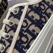 Fortok Dior Walk'n'Dior Sneaker Deep Blue Dior Oblique Embroidered Cotton - 5