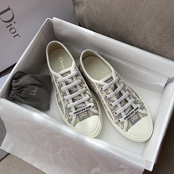 Fortok Dior Walk'n'Dior Sneaker Grey Dior Oblique Embroidered Cotton