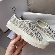 Fortok Dior Walk'n'Dior Sneaker Grey Dior Oblique Embroidered Cotton - 5