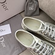 Fortok Dior Walk'n'Dior Sneaker Grey Dior Oblique Embroidered Cotton - 2