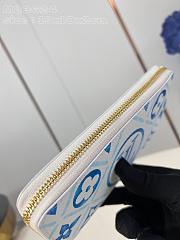 Fortok Louis Vuitton Zippy Wallet Lagoon Blue M83624 19.5x10.5x2.5cm - 5