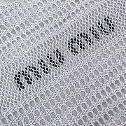Fortok MiuMiu Net Woven Beach Tote Bag White 5BG231 35x40cm - 2