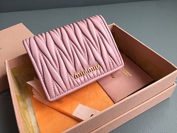 Fortok MiuMiu Pocket Wallet Pink 8x11cm