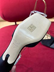 Fortok Jimmy Choo Saeda Crystal Strap Pumps Black 100mm - 6
