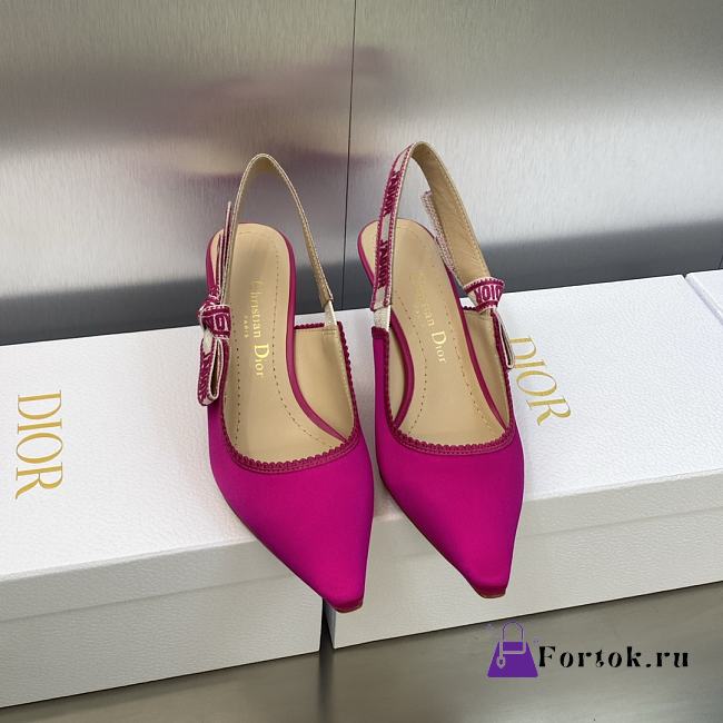 Fortok Dior J’Adior Slingback Pump Pink  - 1