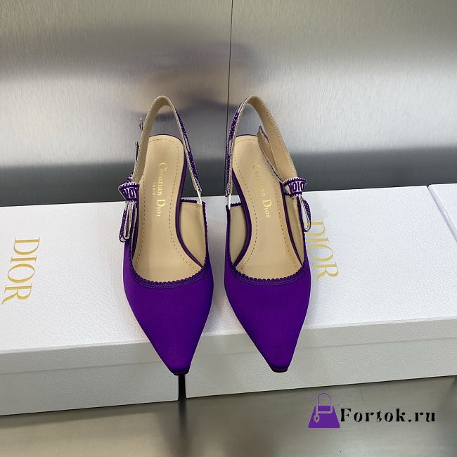 Fortok Dior J’Adior Slingback Pump Purple - 1