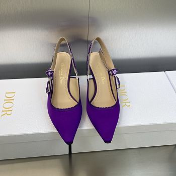 Fortok Dior J’Adior Slingback Pump Purple