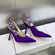 Fortok Dior J’Adior Slingback Pump Purple - 3