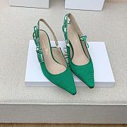 Fortok Dior J’Adior Slingback Pump Green Technical Fabric - 1