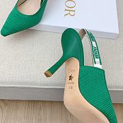 Fortok Dior J’Adior Slingback Pump Green Technical Fabric - 6